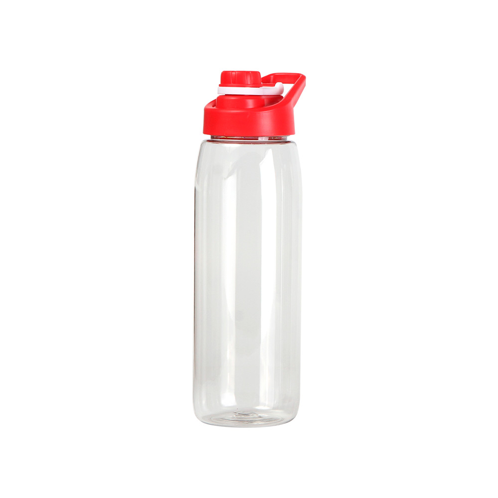 TE-162, Botella deportiva de PETG (poliéster de glicol) con tapa tipo rosca fabricada en Polipropileno. Fabricados en materiales de grado alimenticio, no apto para microondas. Capacidad 860 ml.