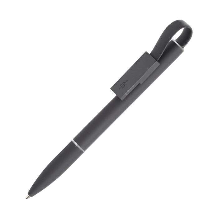 TH-077, Bolígrafo con usb de 8gb fabricado en aluminio con broche de imán, tinta de escritura negra.